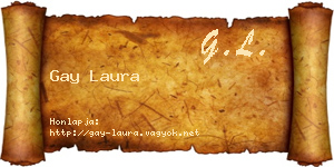 Gay Laura névjegykártya